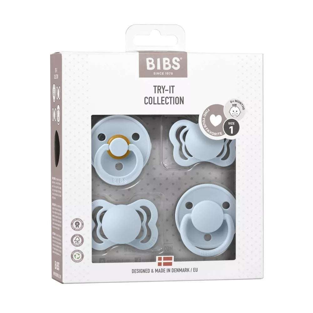 BIBS Try-It Collection Baby Blue Tutti Kokeilusetti