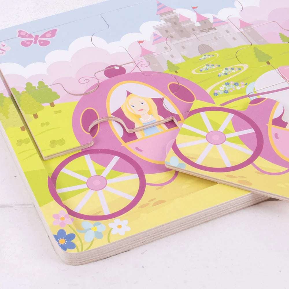 Bigjigs Puinen 9 Palan Palapeli Prinsessa
