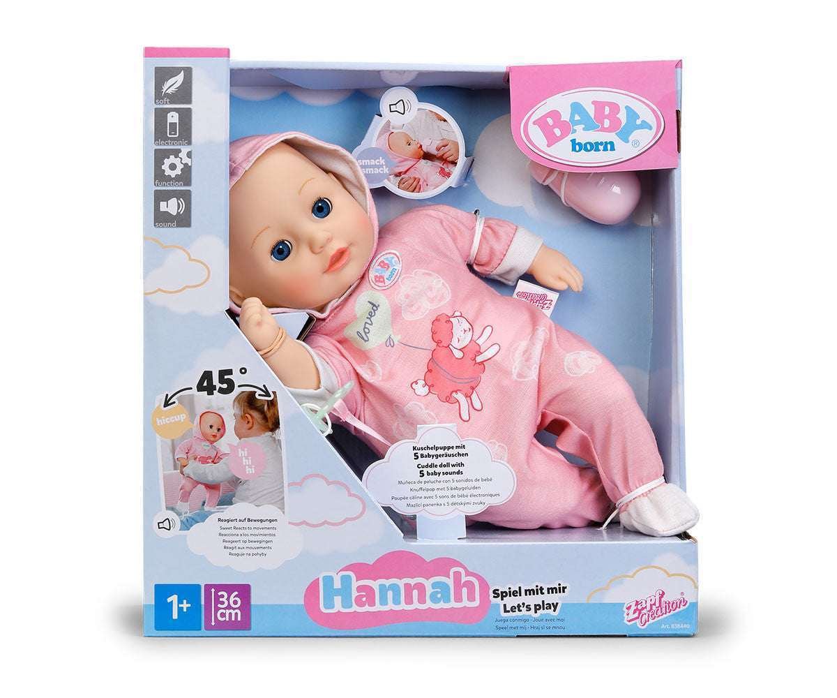 Baby Born Hannah Let's Play Nukke 36cm