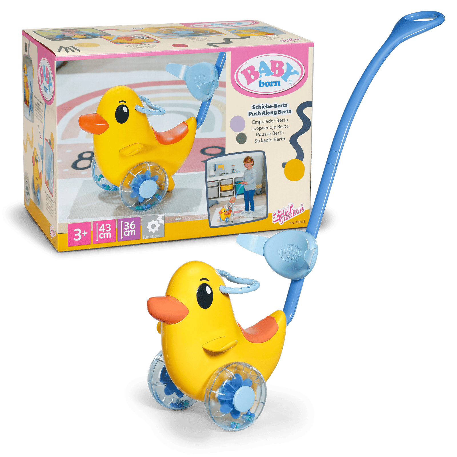 Baby Born Push Berta Työntölelu