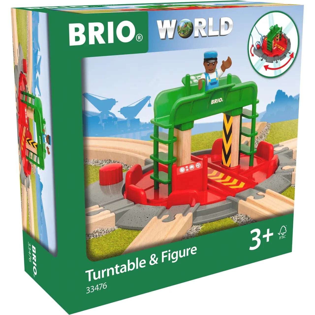 Brio Puujunarata 33476 Kääntöpöytä ja Hahmo
