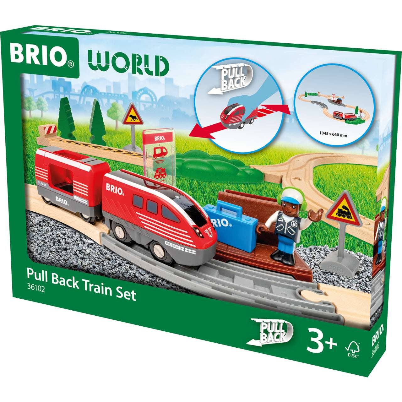 Brio Puujunarata 36102 Pull Back -Junasetti