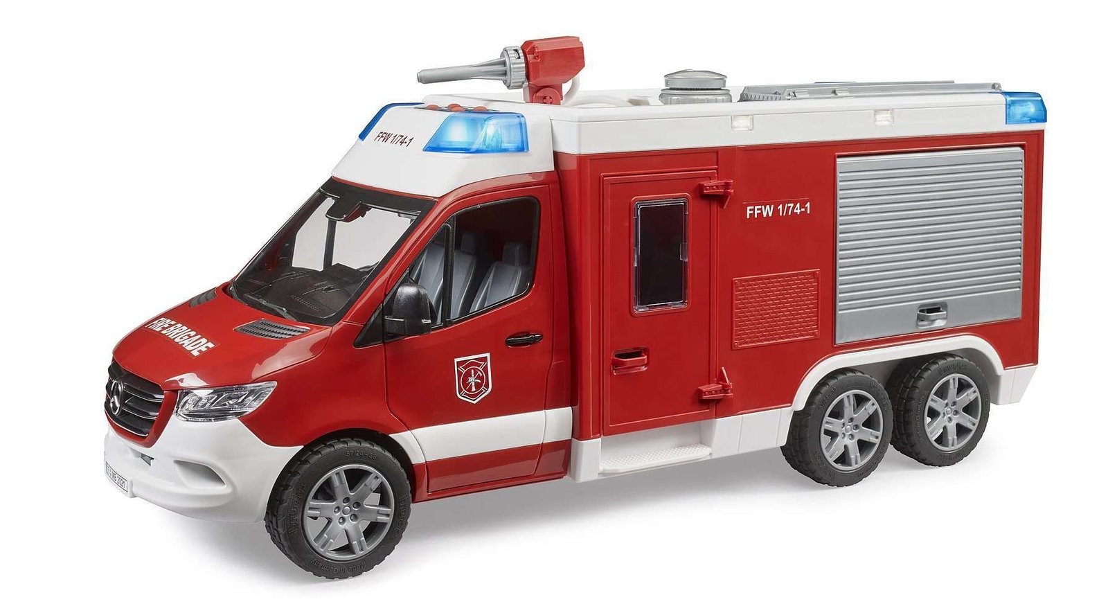 Bruder 02680 MB Sprinter Paloauto Vesitykillä + Valot ja Äänet