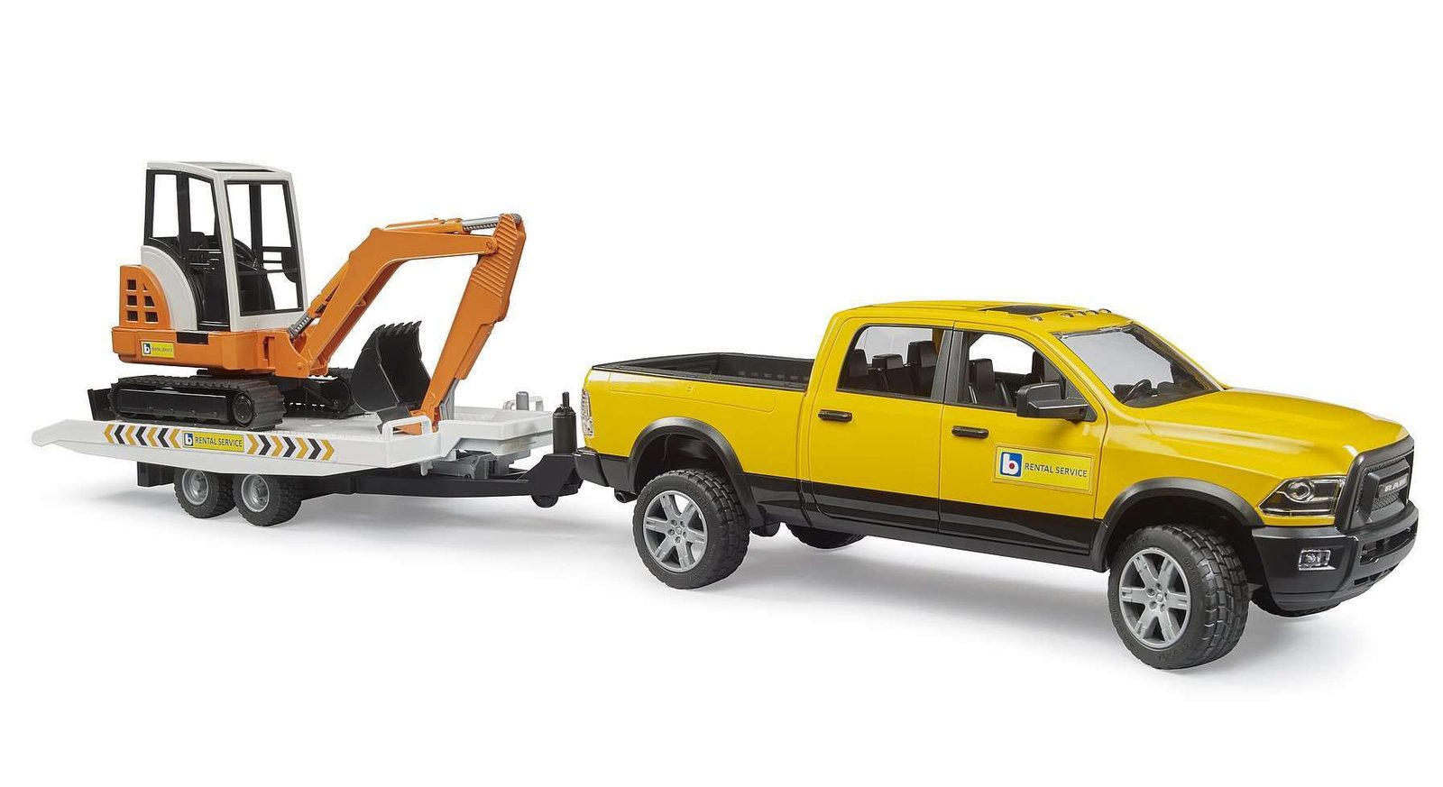 Bruder 2546 RAM 2500 Lava-Auto, Lavetti sekä Kaivuri