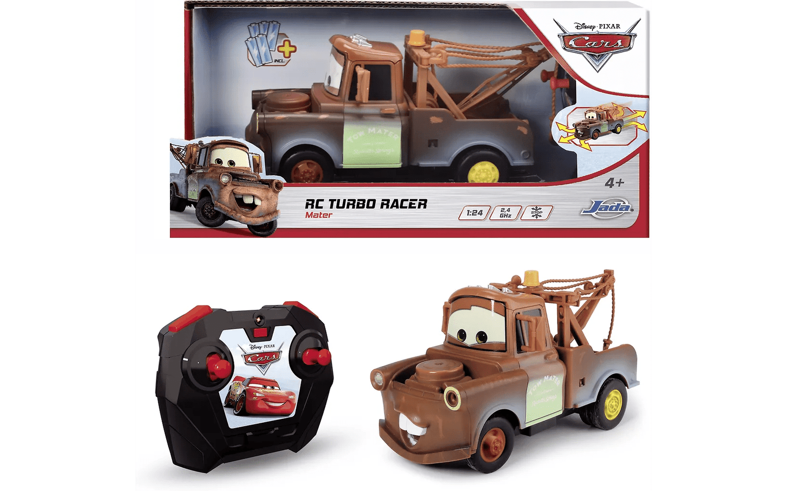 Cars Turbo Racer Martti Radio-Ohjattava Auto