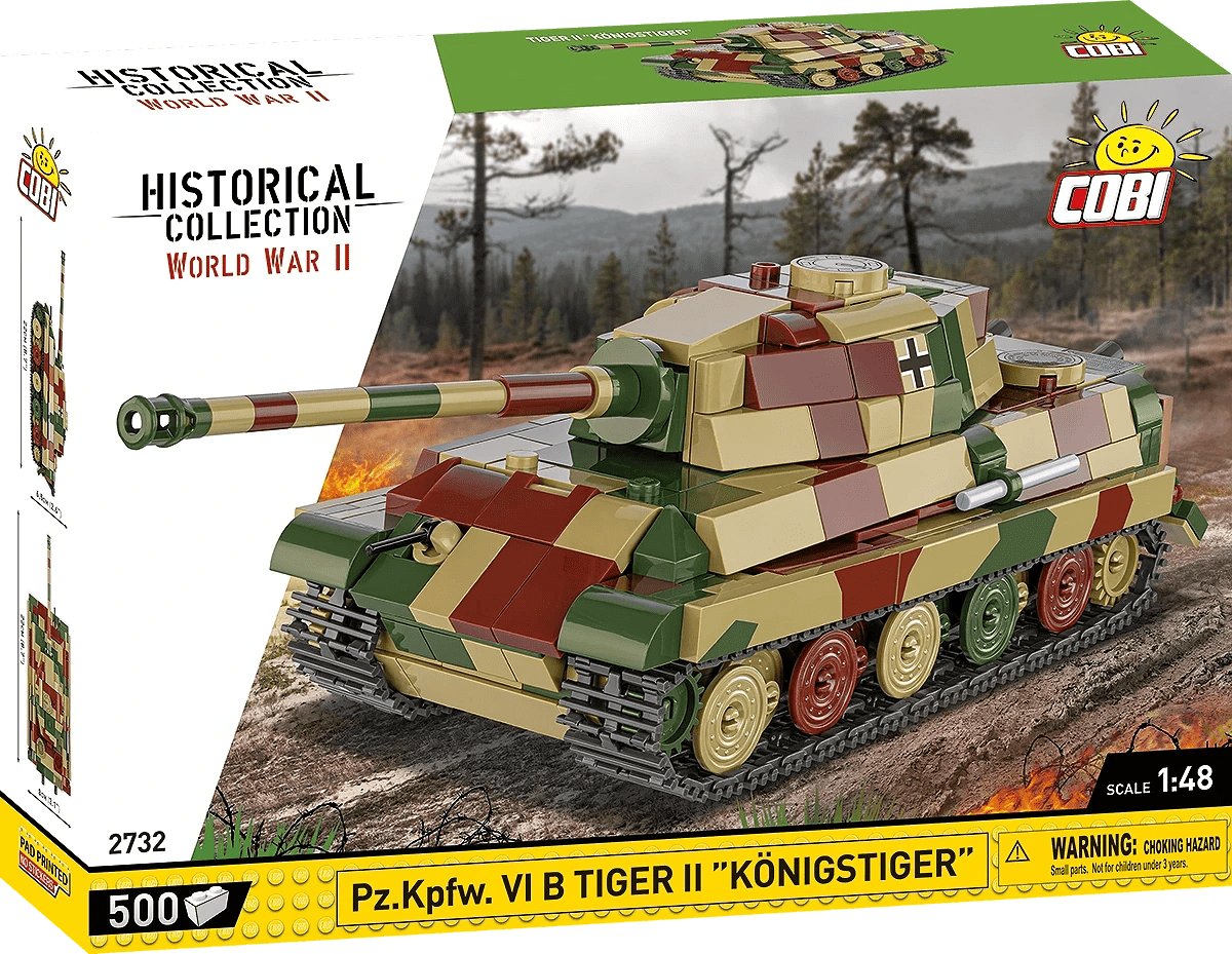 Cobi 2732 Pz.Kpfw. VI B Tiger II "Köningstiger" Koottava Panssarivaunu 500 Osaa