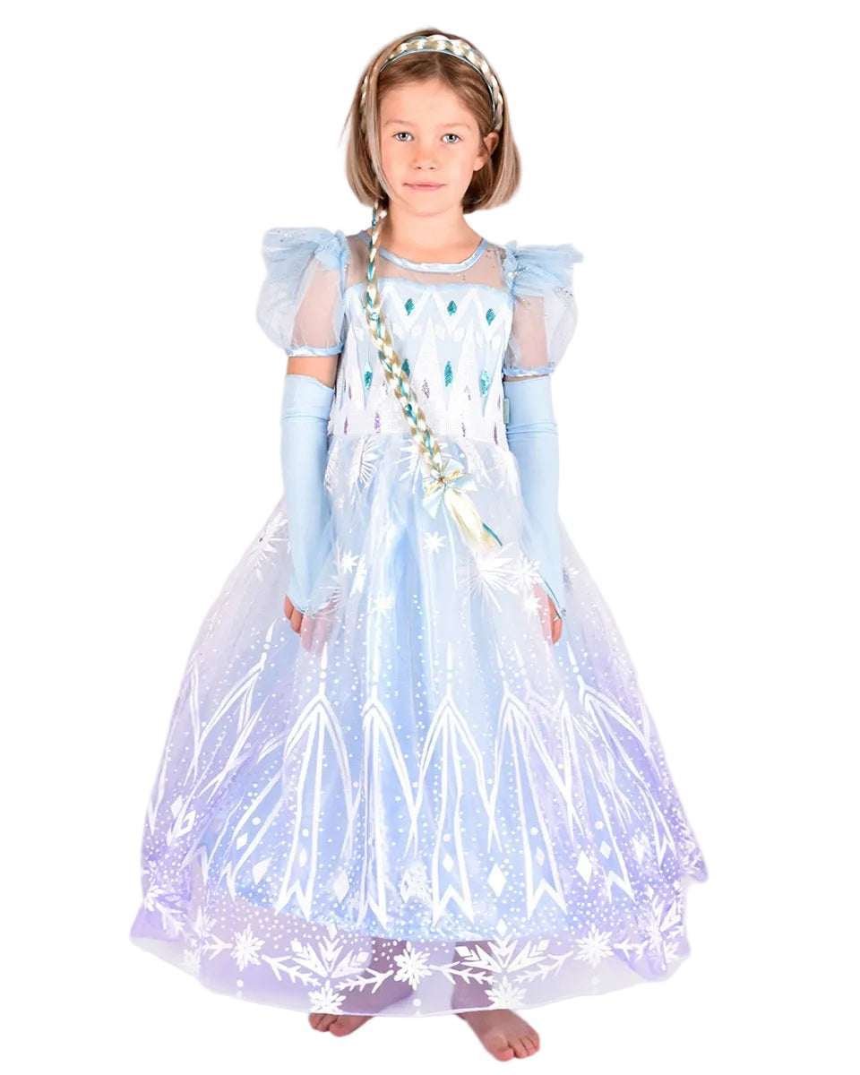 Den Goda Fen Jääprinsessa "Frozen" Mekko Sininen 8-10v 134-140 cm