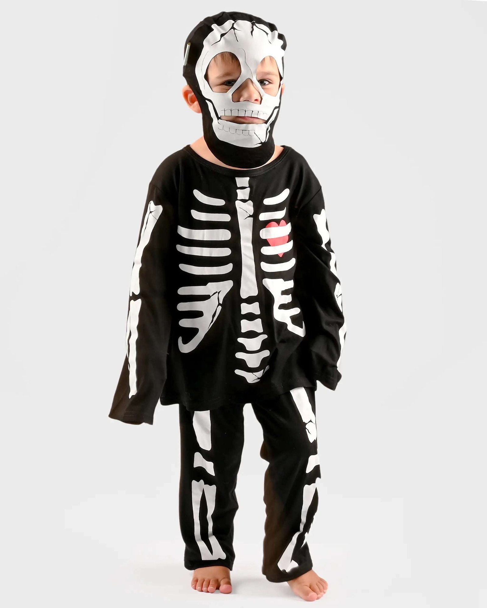 Den Goda Fen Luurankopuku Maskilla 110-116 cm