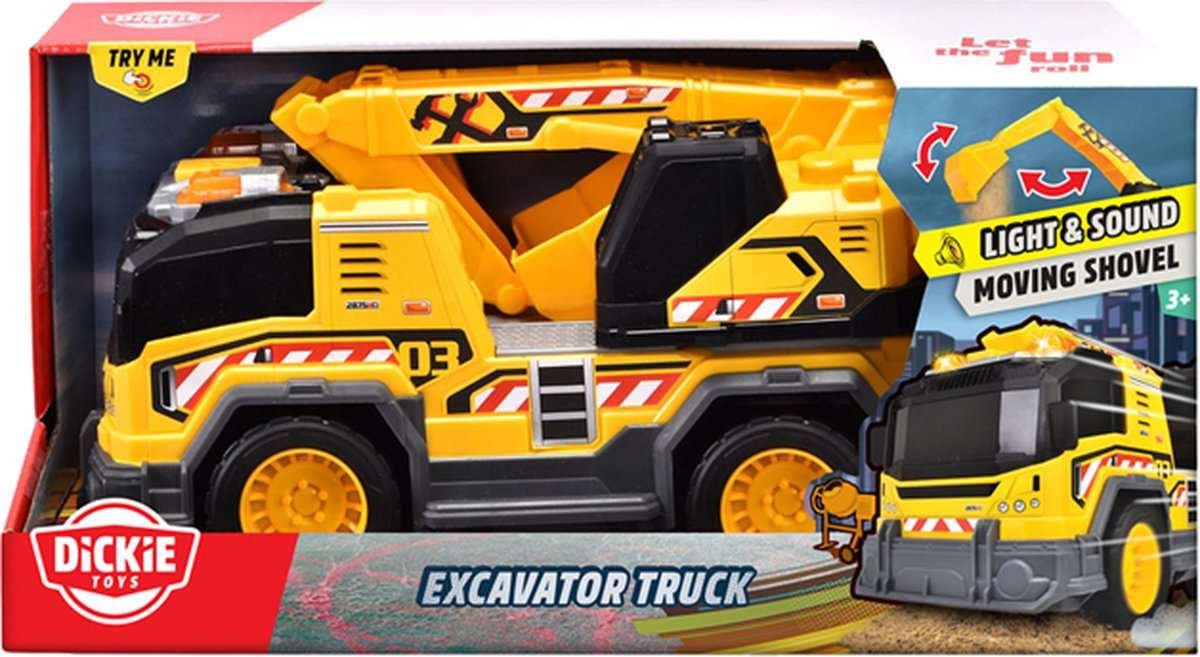 Dickie Toys Kaivinkone Valoilla ja Äänillä 30cm