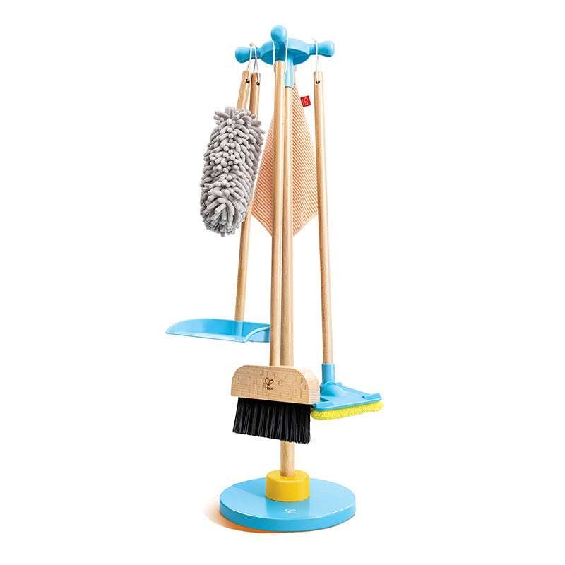 Hape Lasten Siivoustarvikkeet Telineessä 6 Osaa