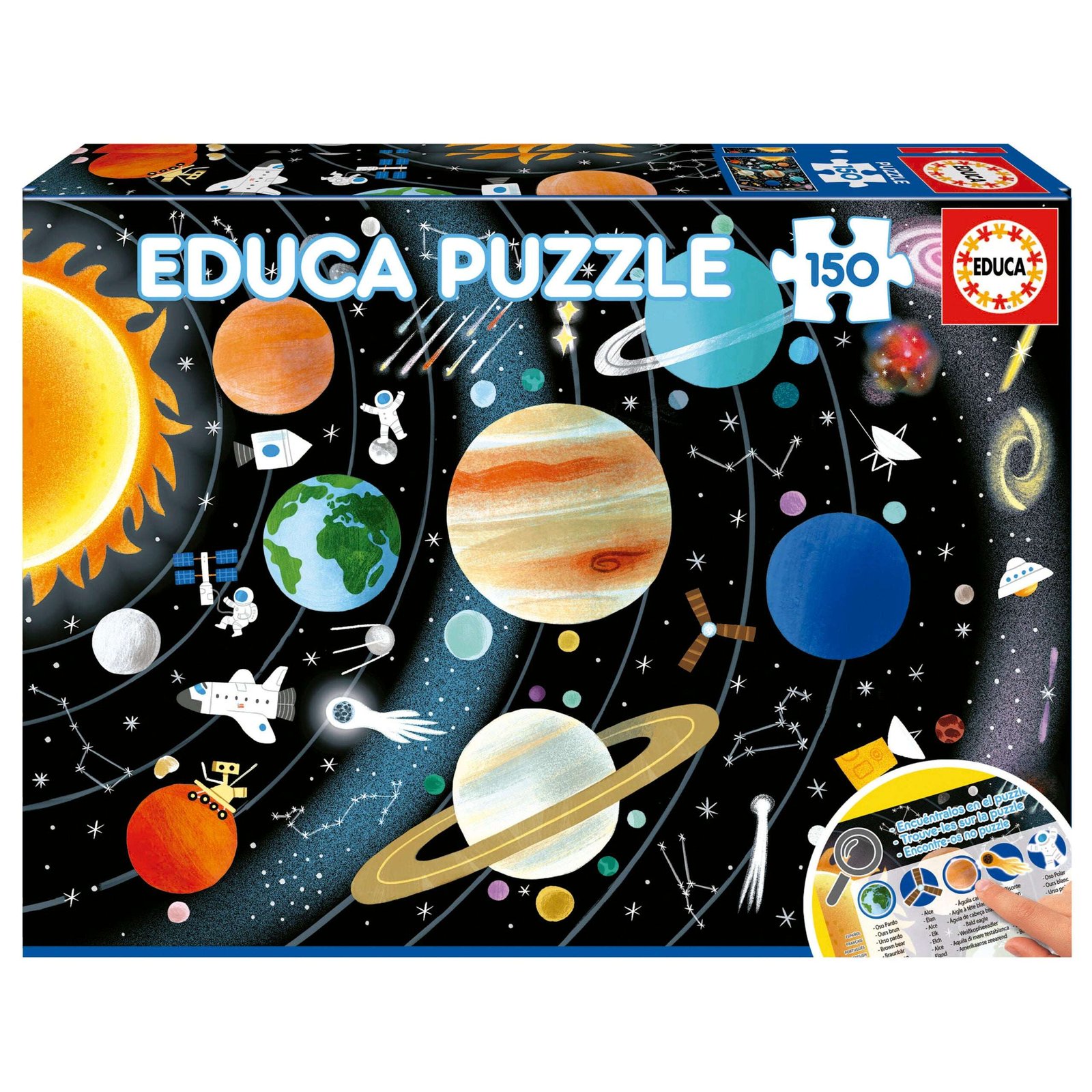 Educa Solar System Aurinkokunta Palapeli 150 Palaa