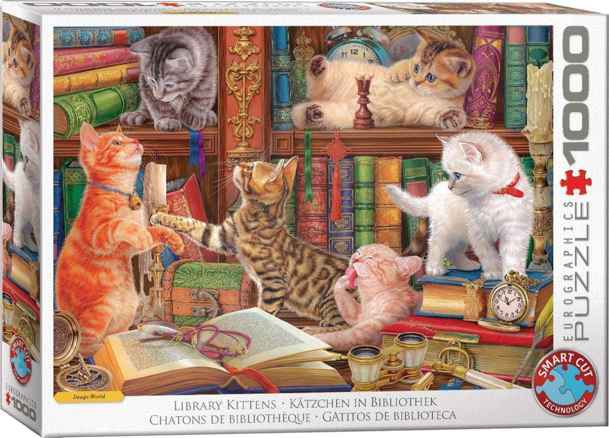 Eurographics 1000 Palan Palapeli Library Kittens