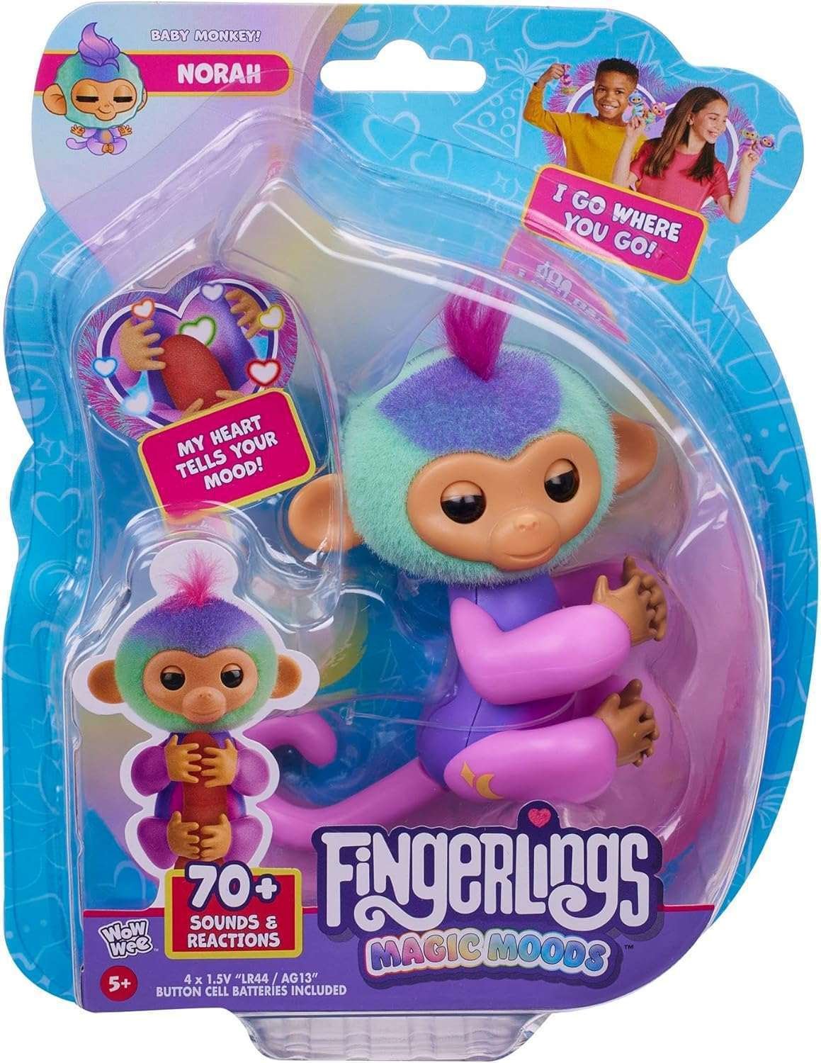 Fingerlings Apina Monivärinen Magic Moods Norah