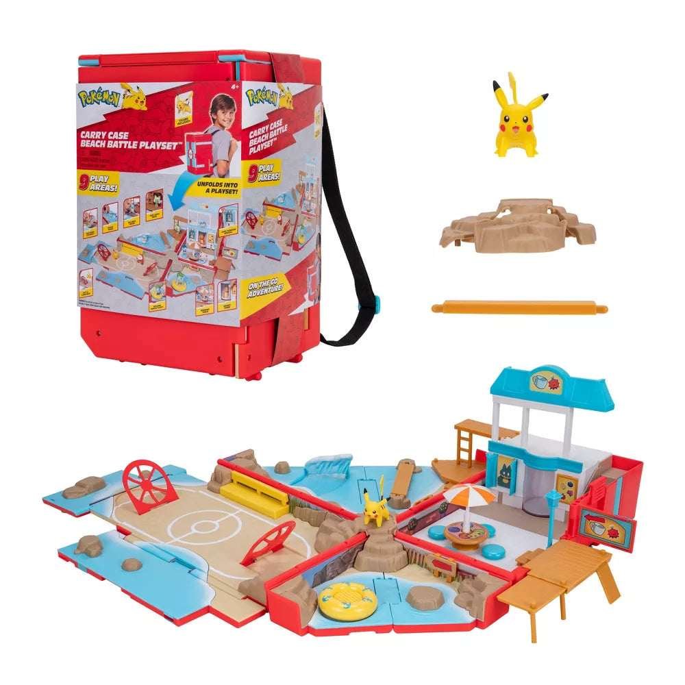 Pokemon Carry Case Playset Leikkireppu Beach Battle