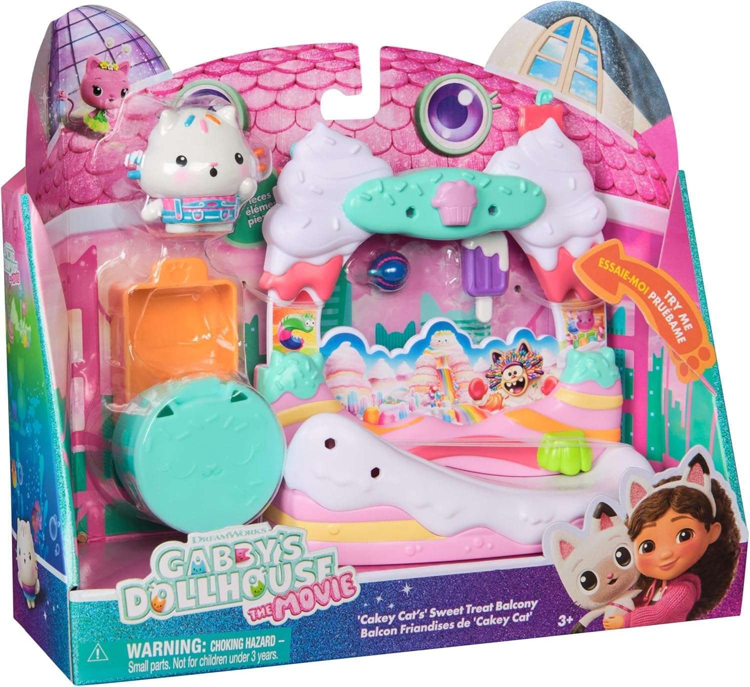 Gabby's Dollhouse The Movie Cakey Cats Sweet Treat Balcony Leikkisetti