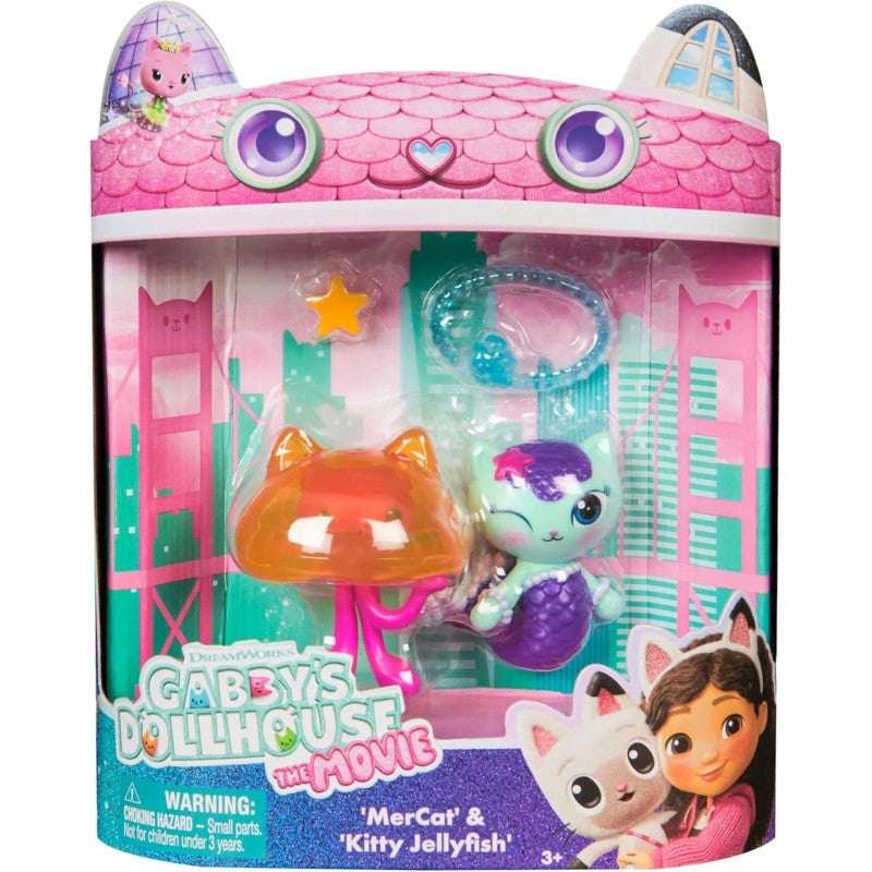 Gabby's Dollhouse The Movie Hahmopakkaus Mercat & Kitty Jellyfish