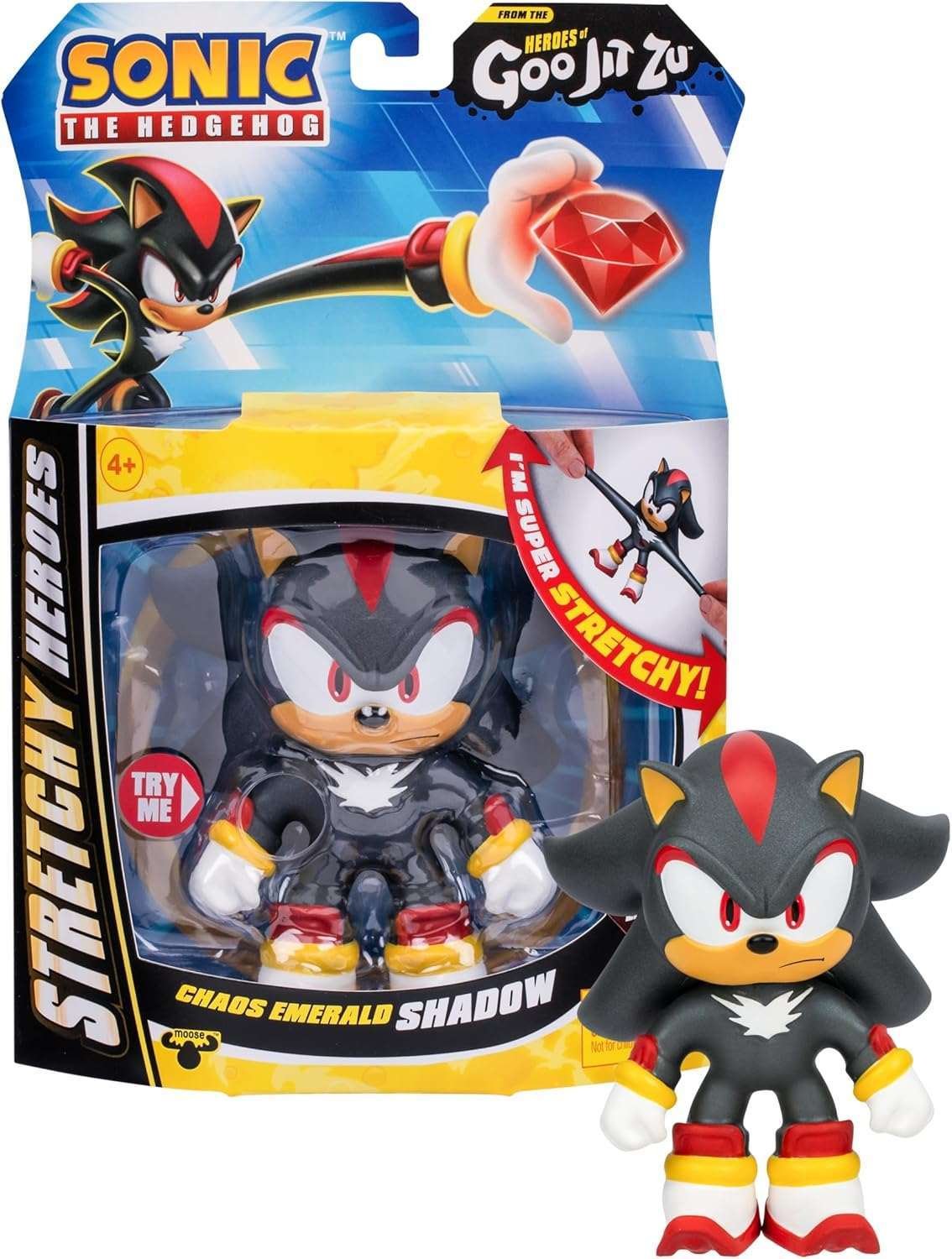 Goo Jit Zu Sonic Chaos Emerald Shadow Puristeltava Hahmo