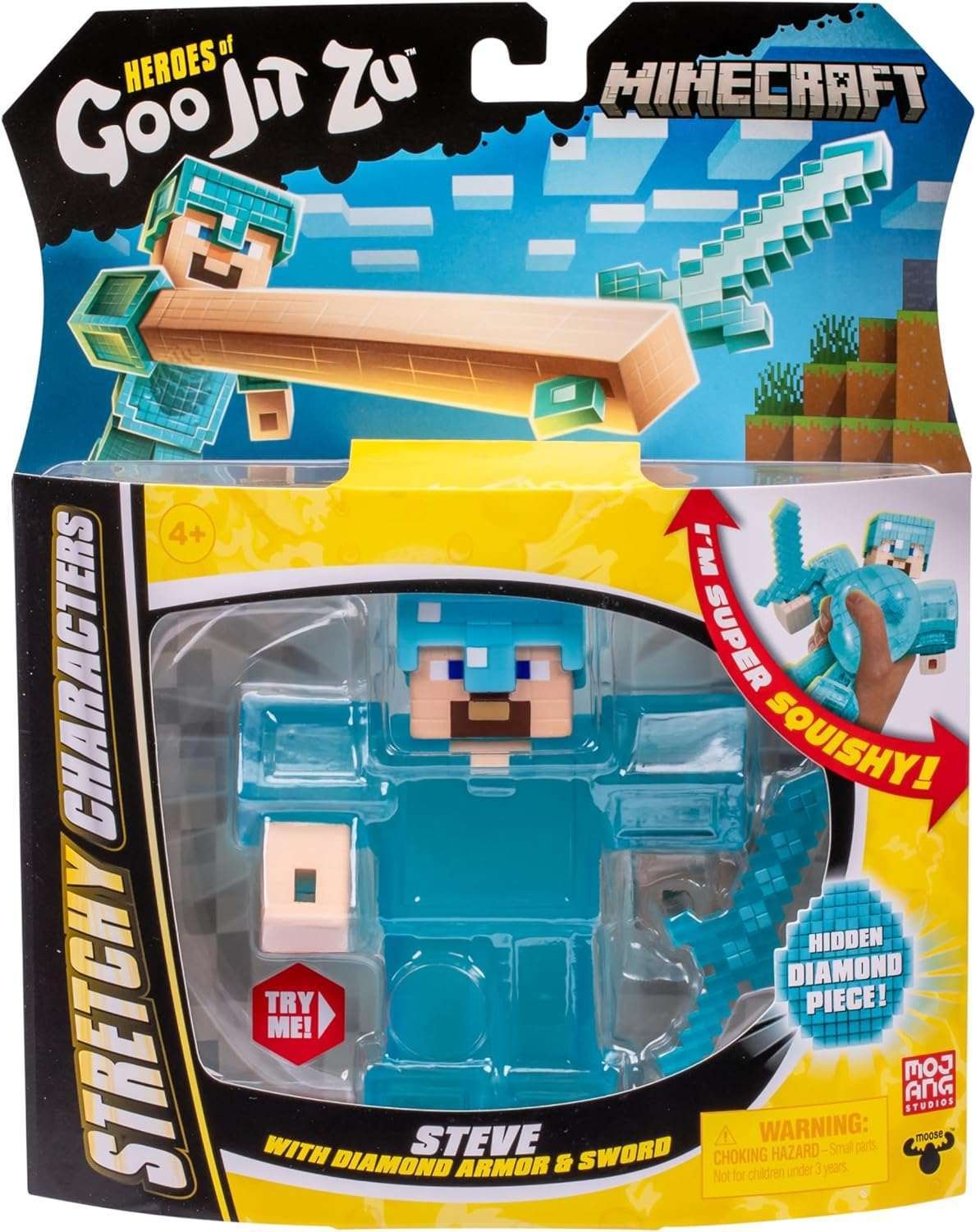 Goo Jit Zu Venyteltävä Hahmo Minecraft Steve