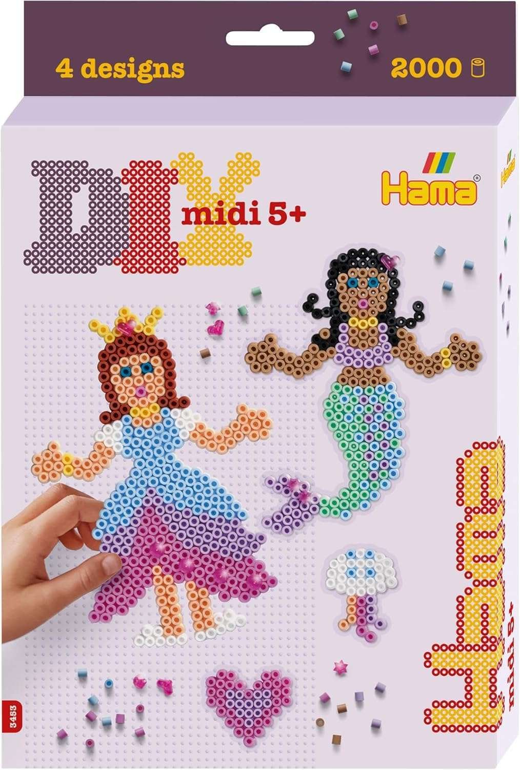 Hama Midi Prinsessa ja Merenneito 2000 Helmeä