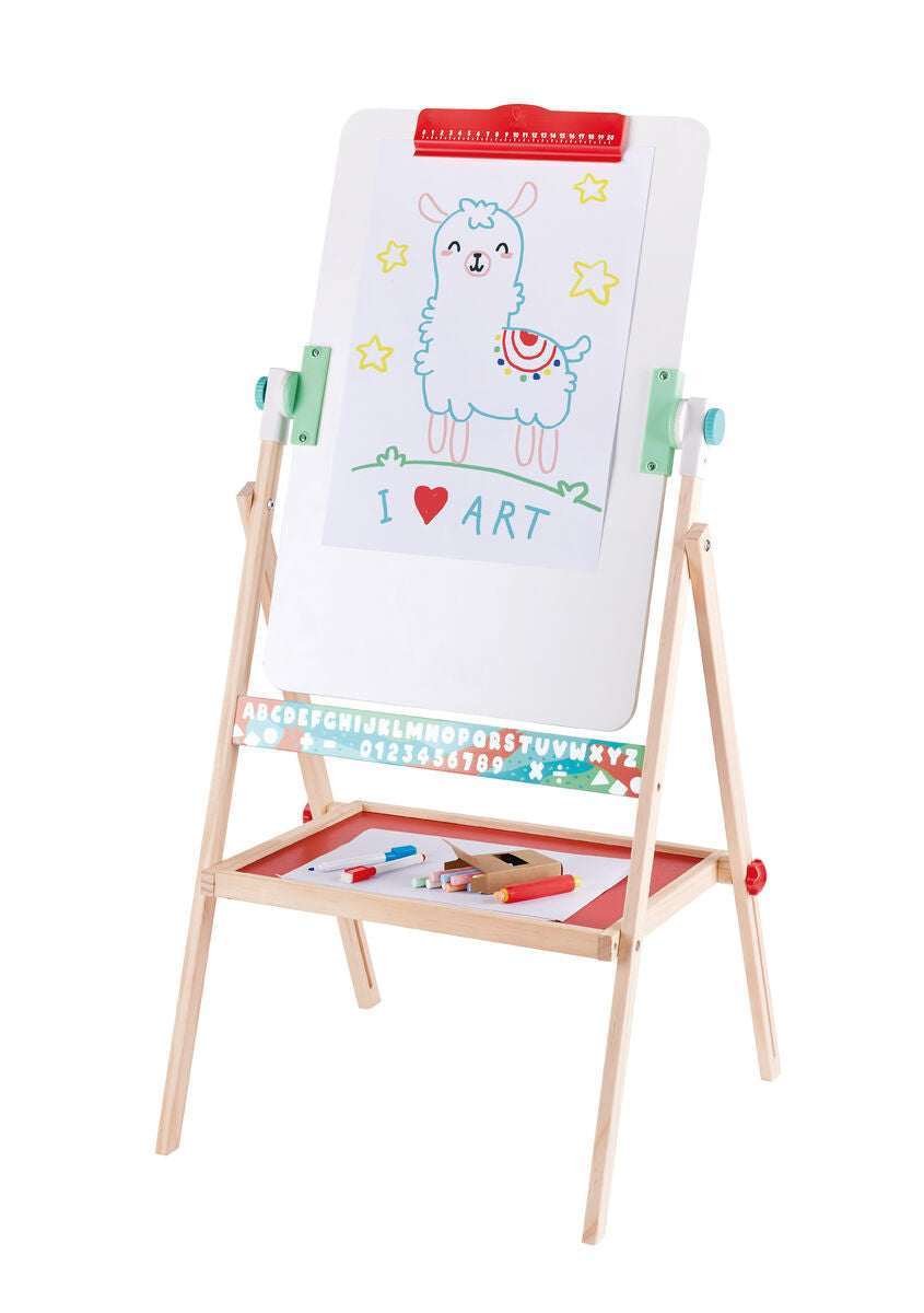 Hape Käännettävä Lasten Piirustusteline Tarvikkeilla