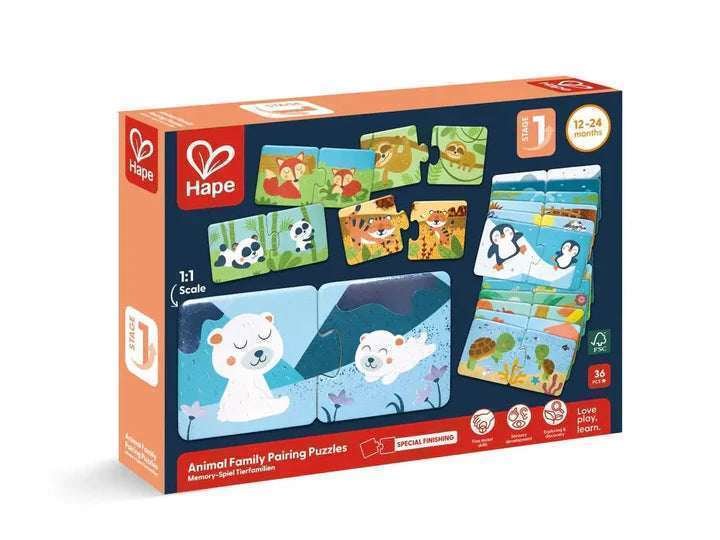 Hape Palapeli Eläimet Poikasineen