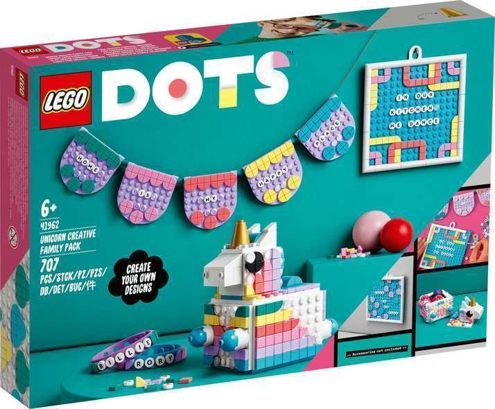 LEGO DOTS 41962 Luova Perhepakkaus – Yksisarvinen