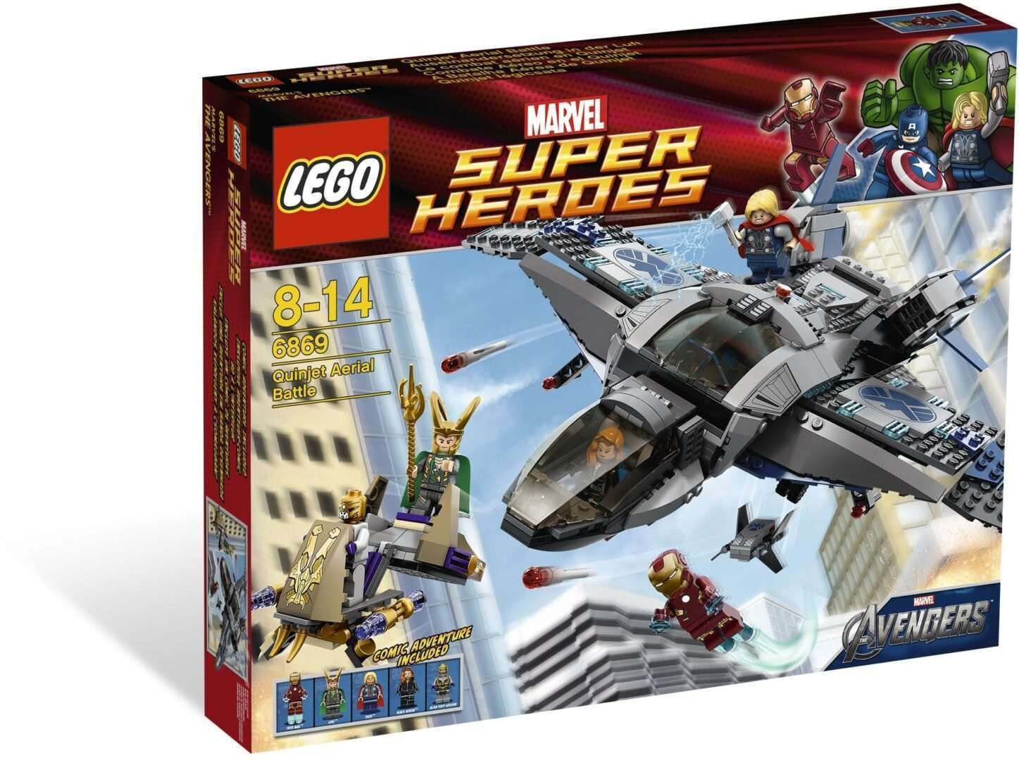 LEGO Super Heroes 6869 Quinjetin Ilmataistelu