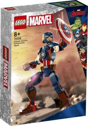LEGO Super Heroes 76258 Rakennettava Captain America ‑ Hahmo