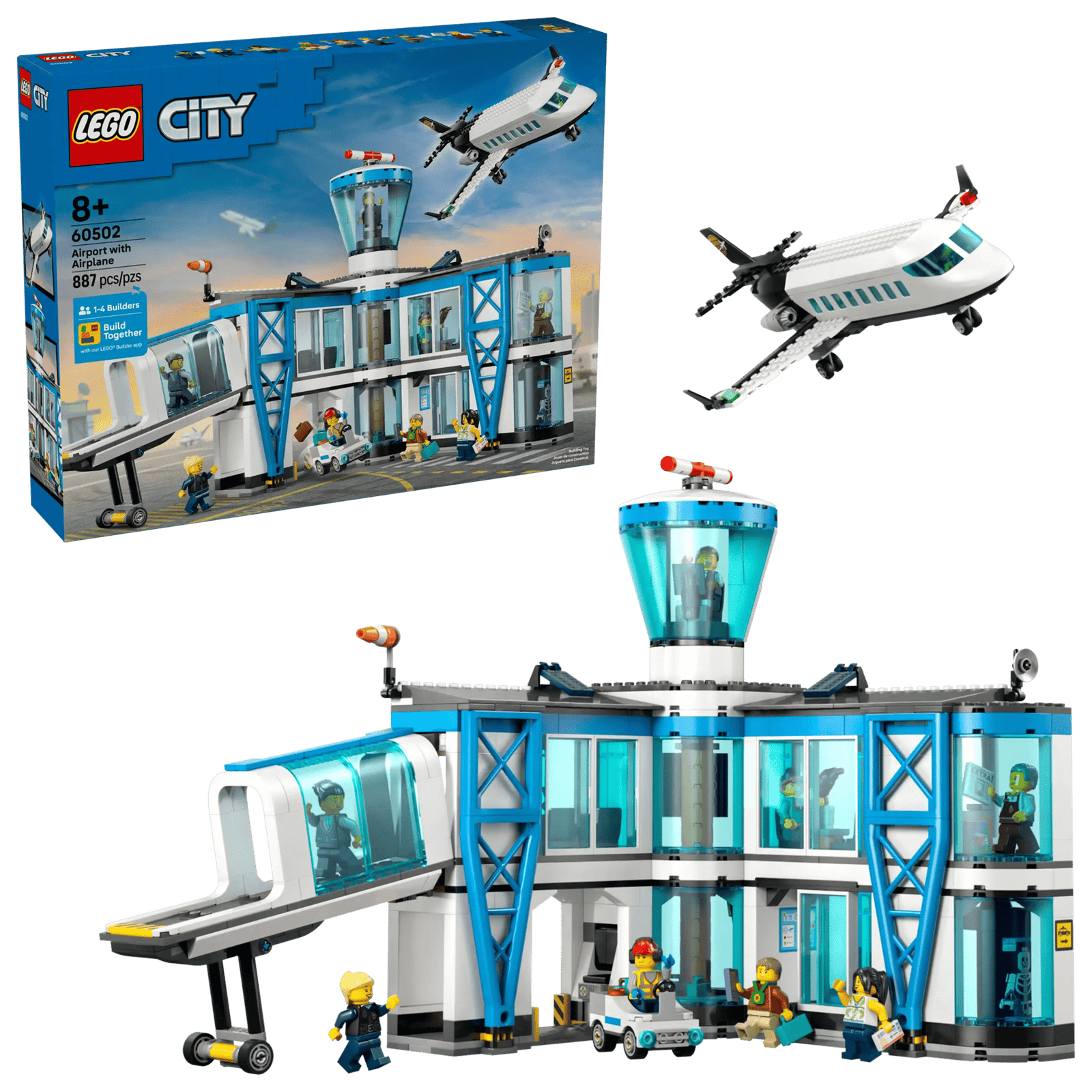 LEGO City 60502 Lentokenttä ja Lentokone