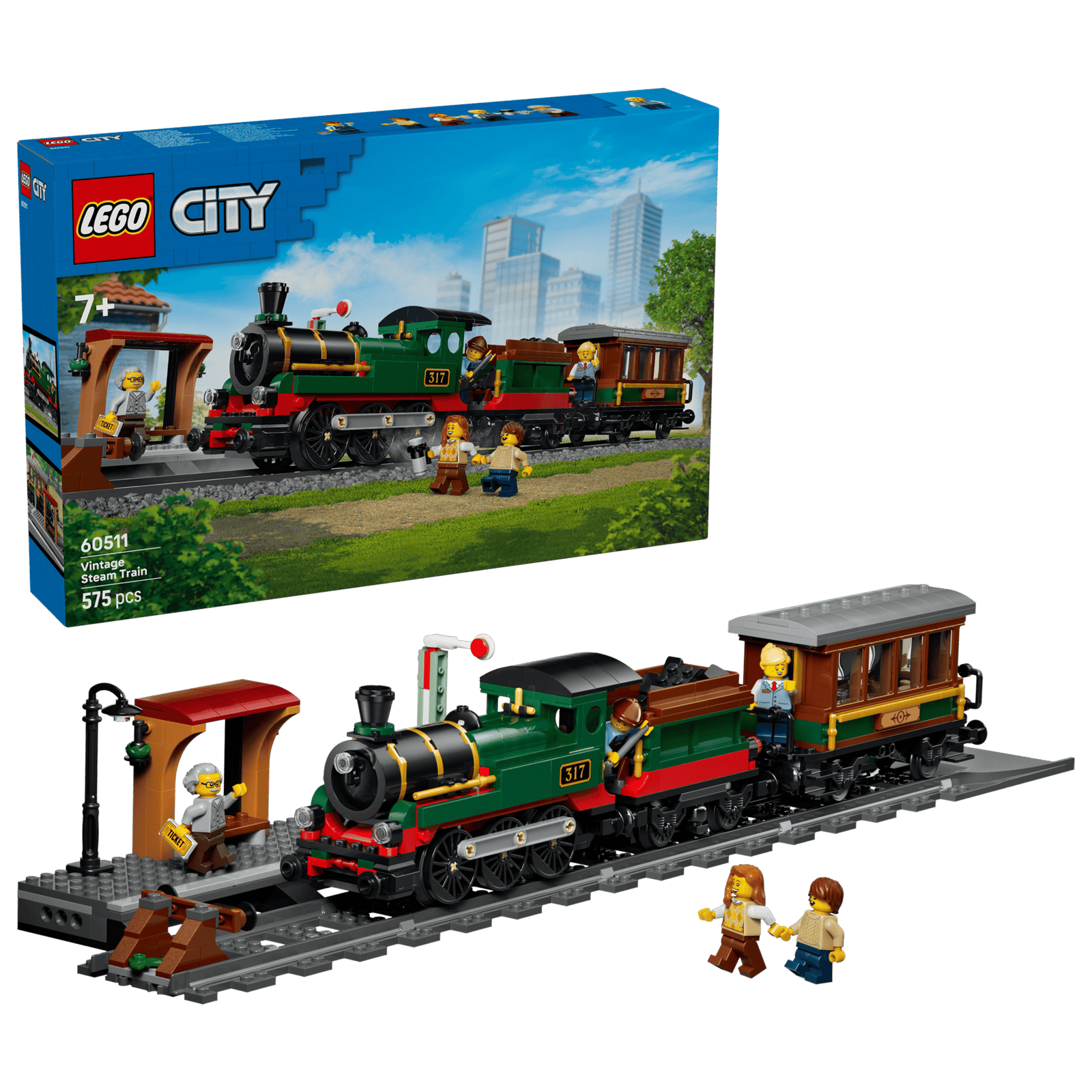LEGO City 60511 Vanhanaikainen Höyryjuna