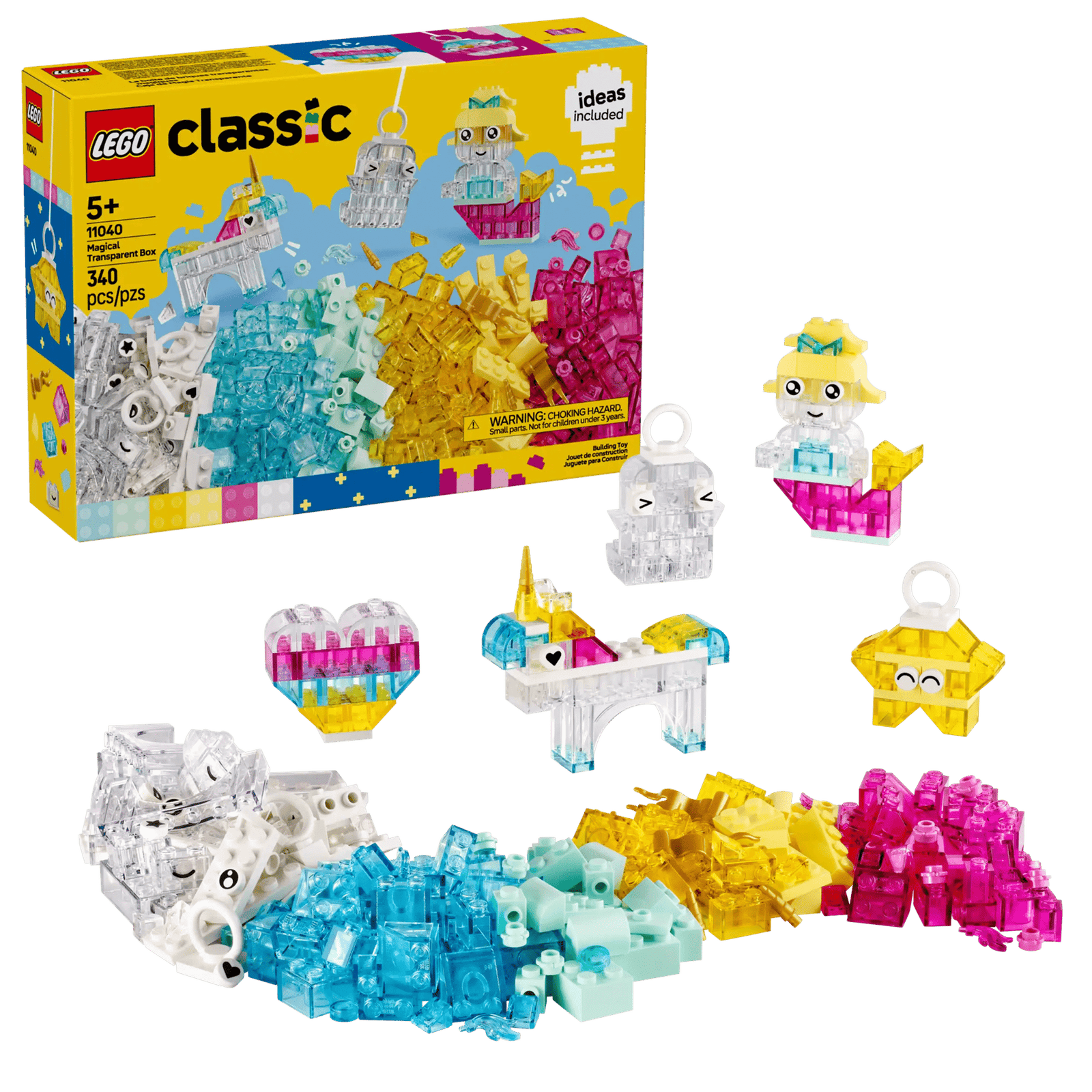 LEGO Classic 11040 Läpinäkyvien Palikoiden Taikalaatikko