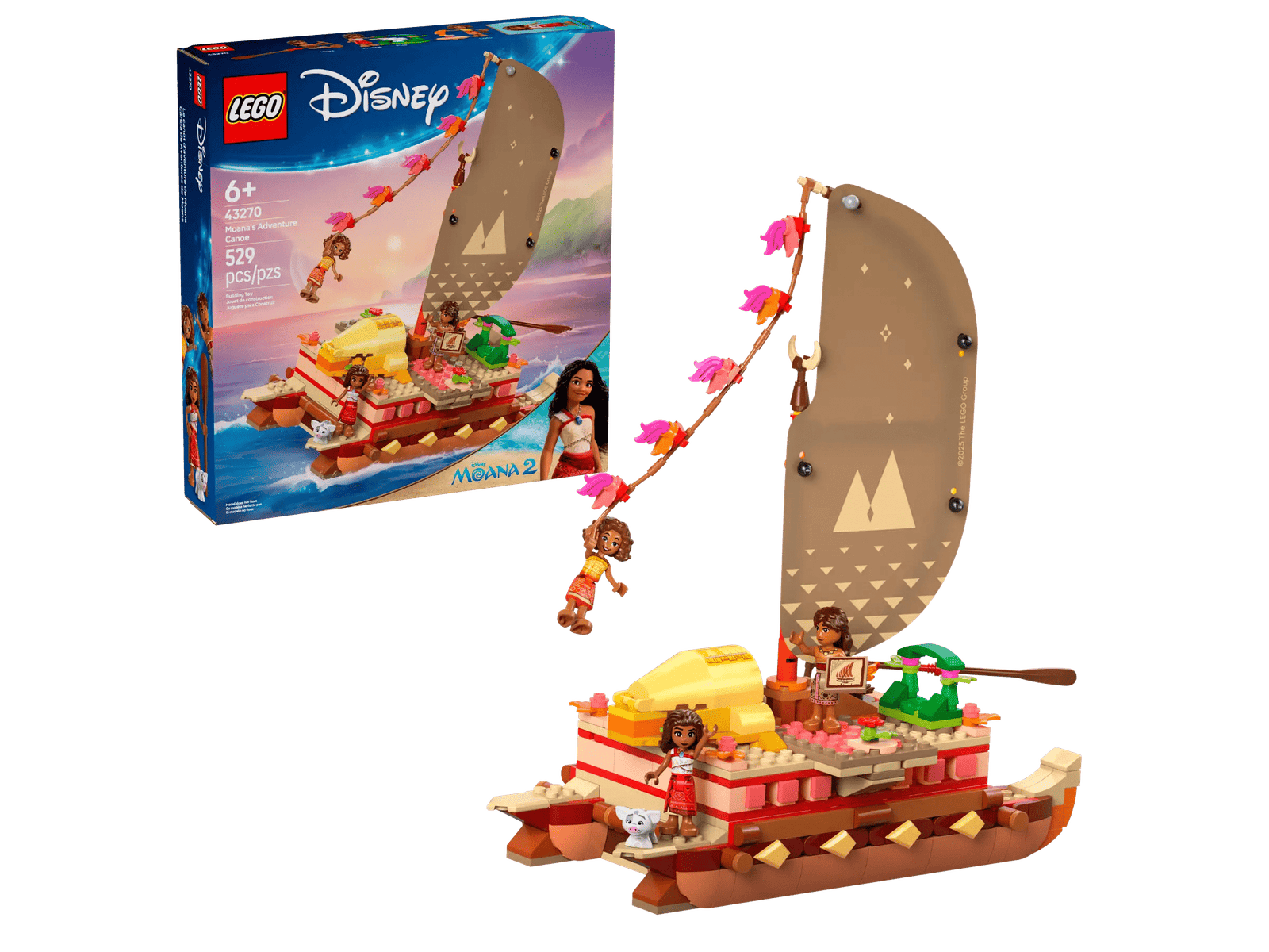 LEGO Disney 43270 Vaianan Seikkailukanootti