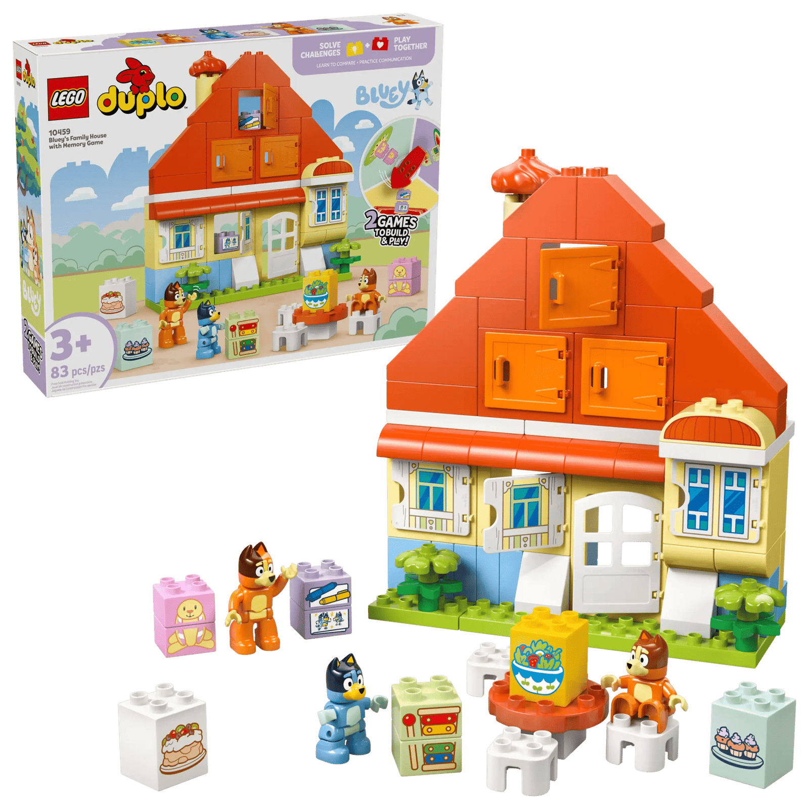 LEGO Duplo 10459 Blueyn Perheen Talo ja Muistipeli