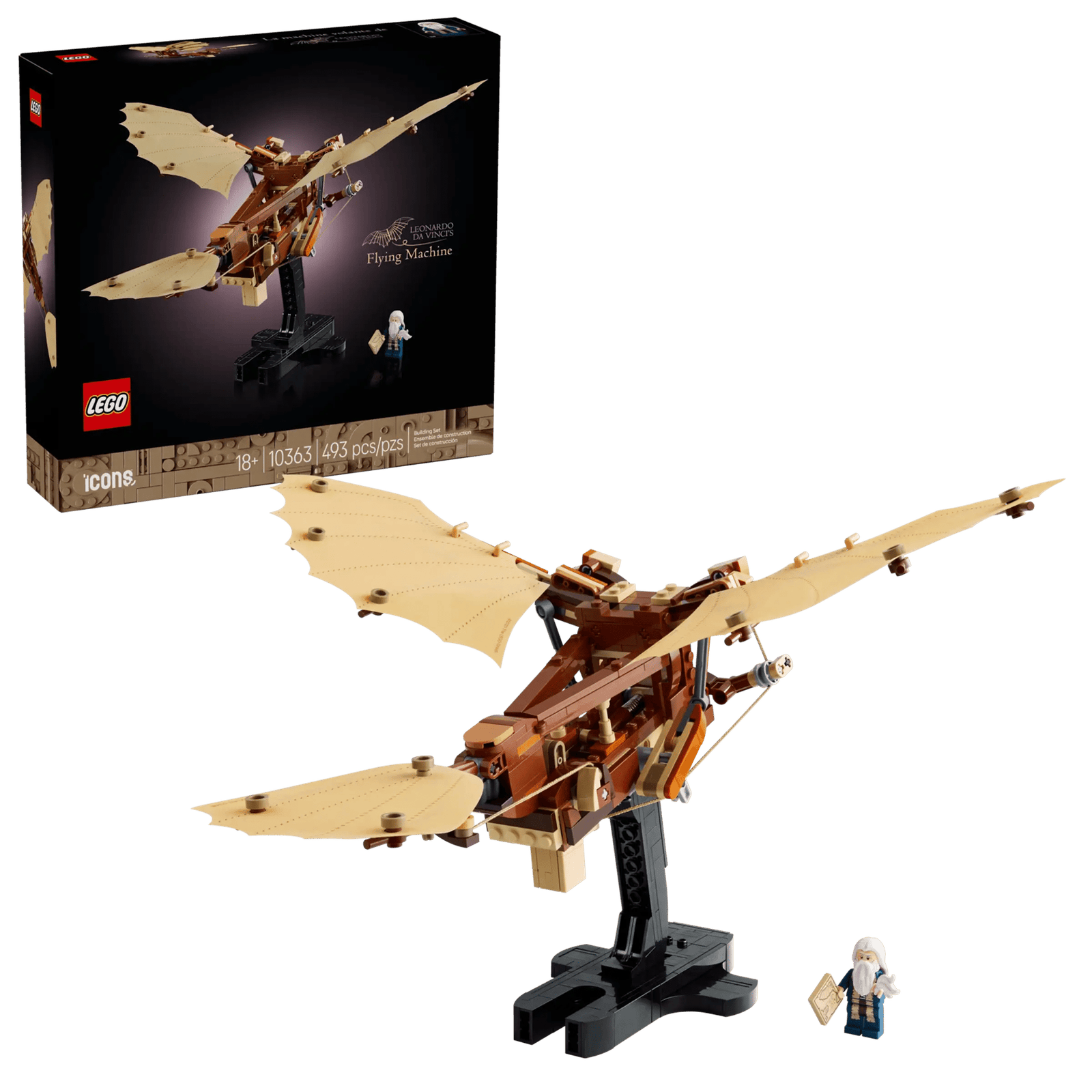 LEGO Icons 10363 Leonardo Da Vincin Lentävä Kone