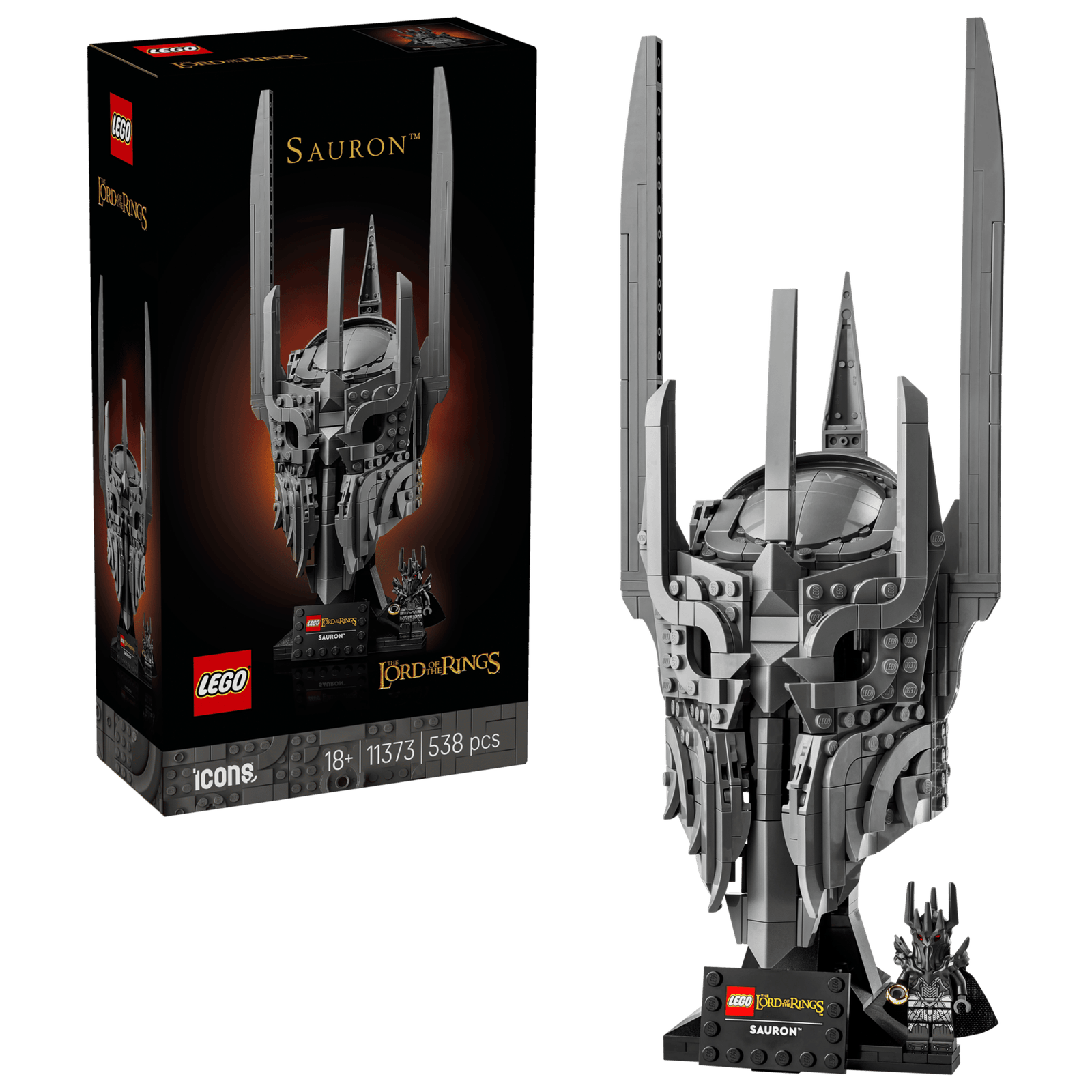 LEGO Icons 11373 Taru Sormusten Herrasta: Sauronin Kypärä