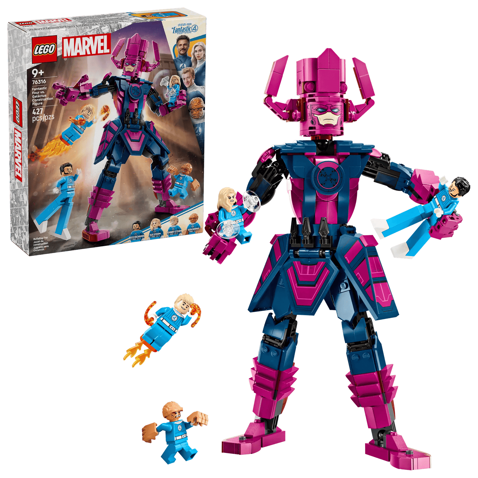 LEGO Marvel 76316 Ihmeneloset Vastaan Galactus-rakennushahmo