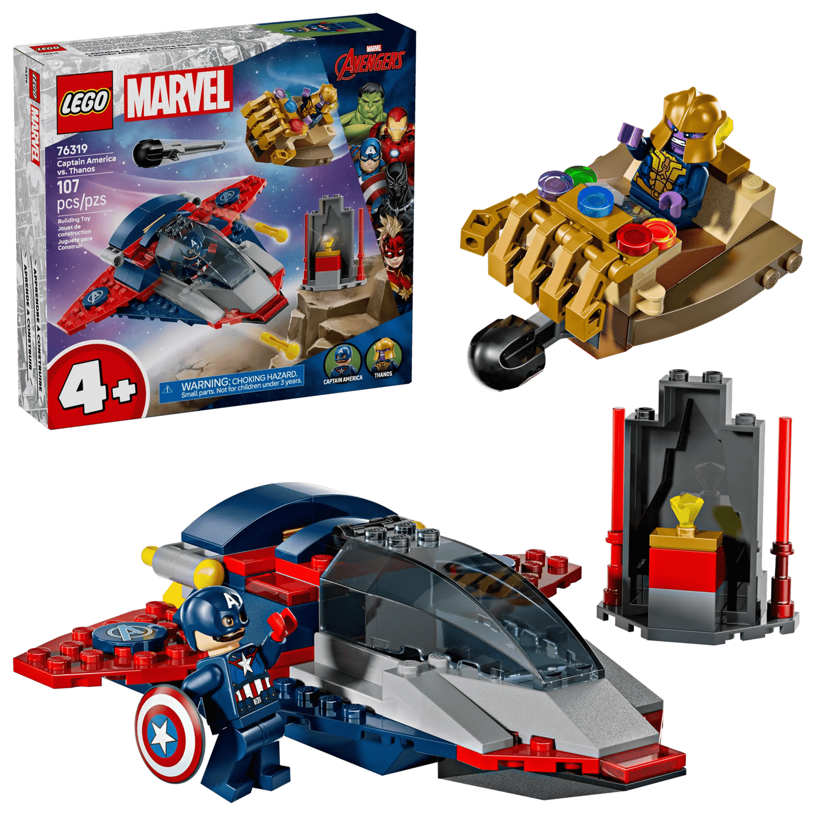 LEGO Marvel 76319 Captain America Vastaan Thanos