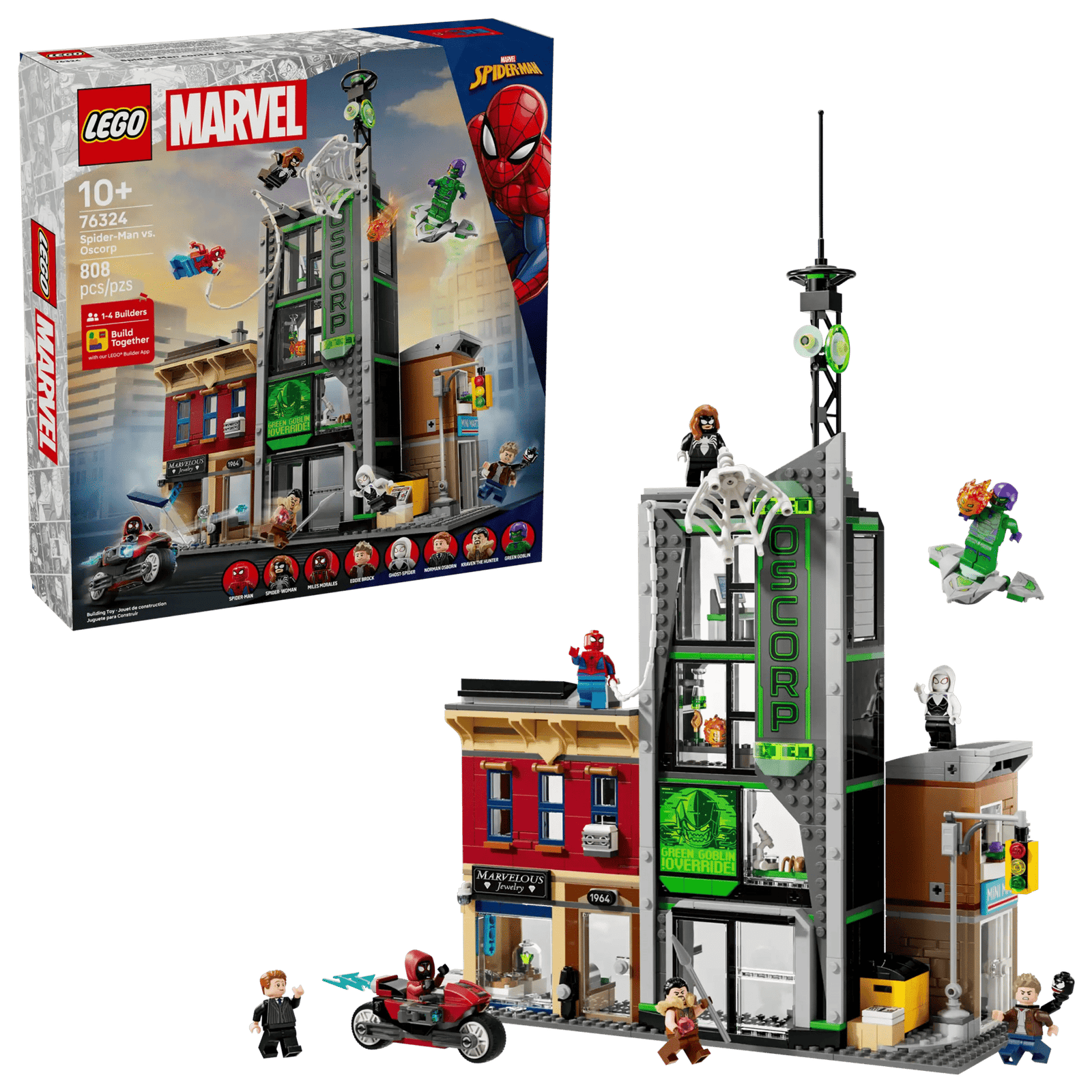 LEGO Marvel 76324 Spider-Man Vastaan Oscorp