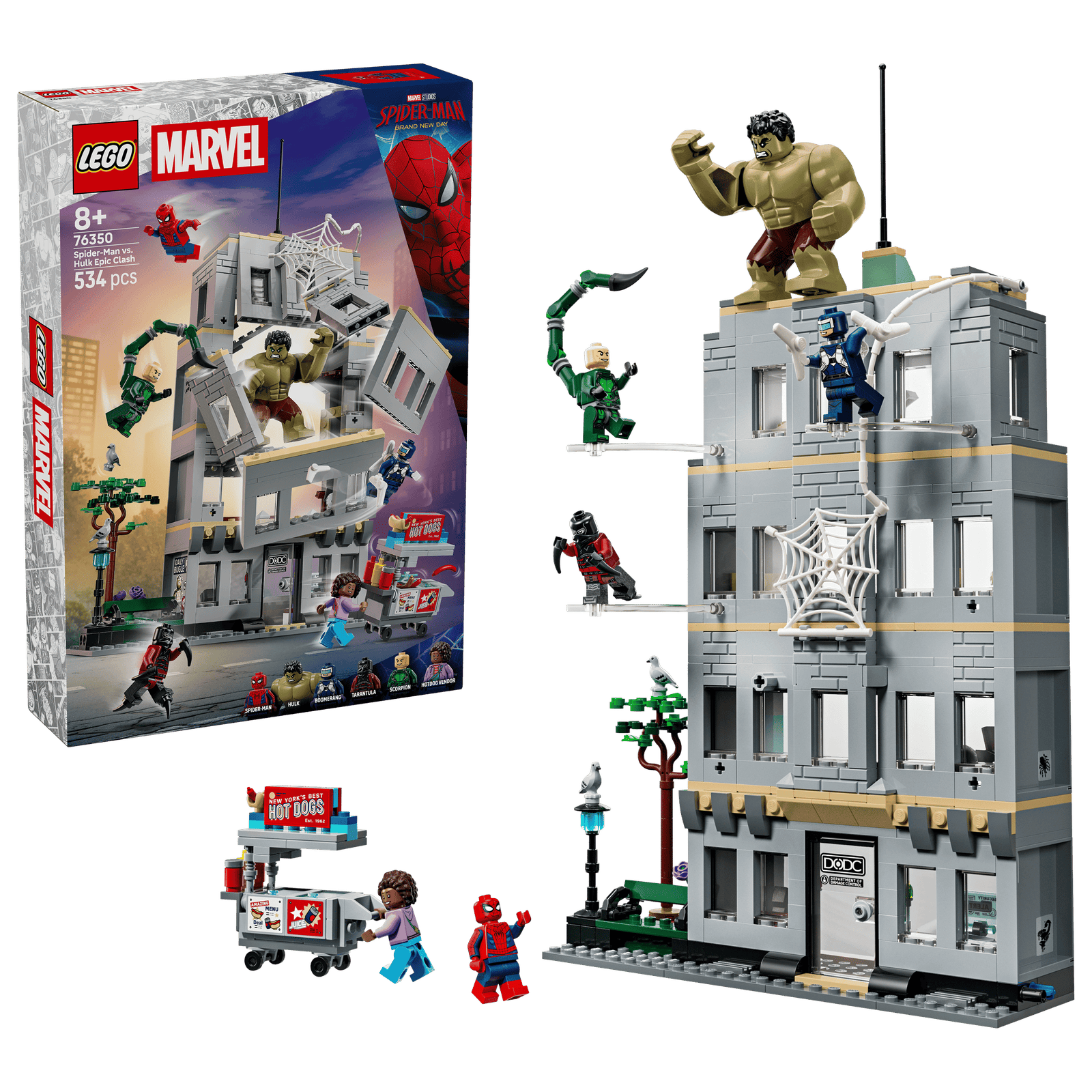 LEGO Marvel 76350 Eeppinen Yhteenotto: Spider-Man Vastaan Hulk