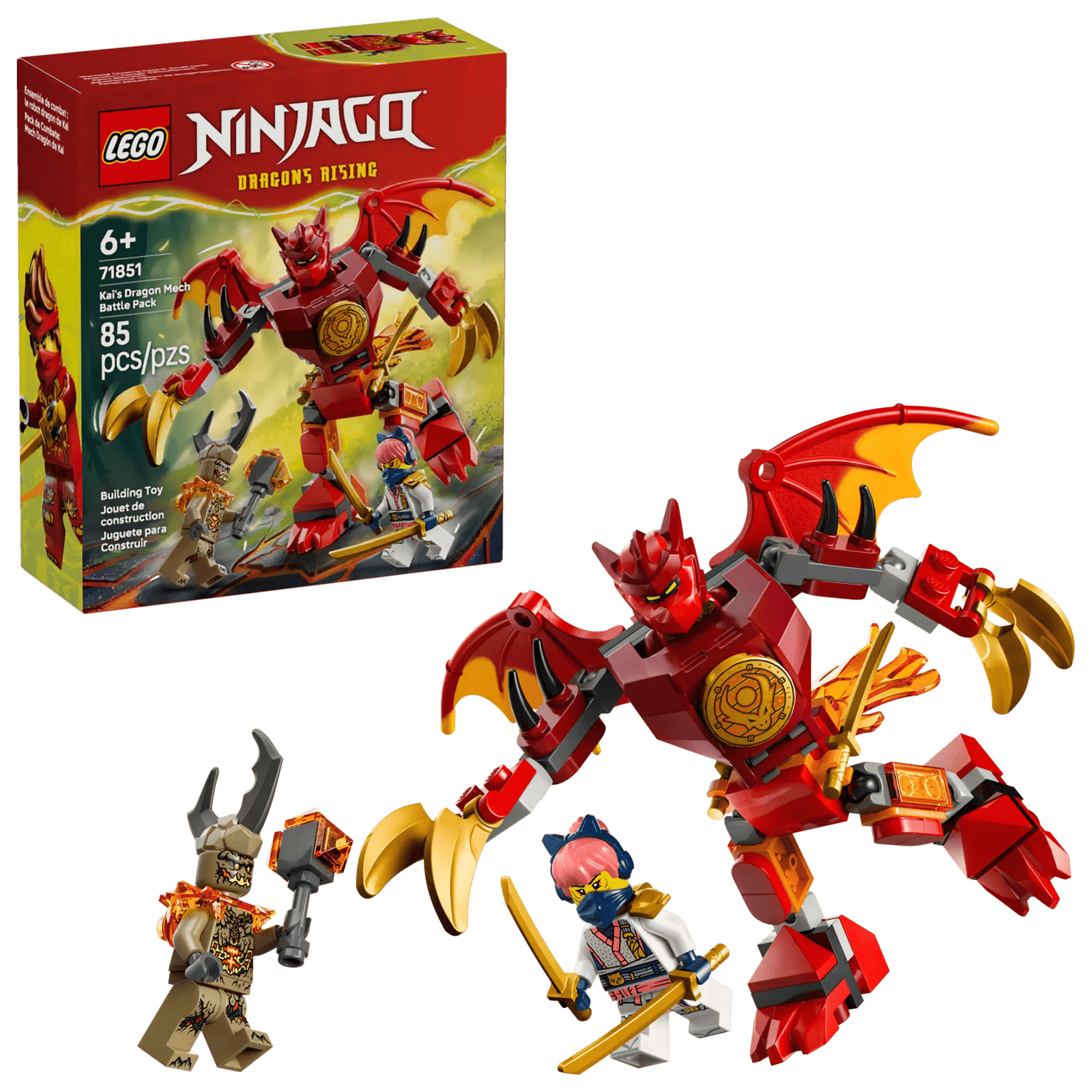 LEGO Ninjago 71851 Kain Lohikäärmetaistelupakkaus