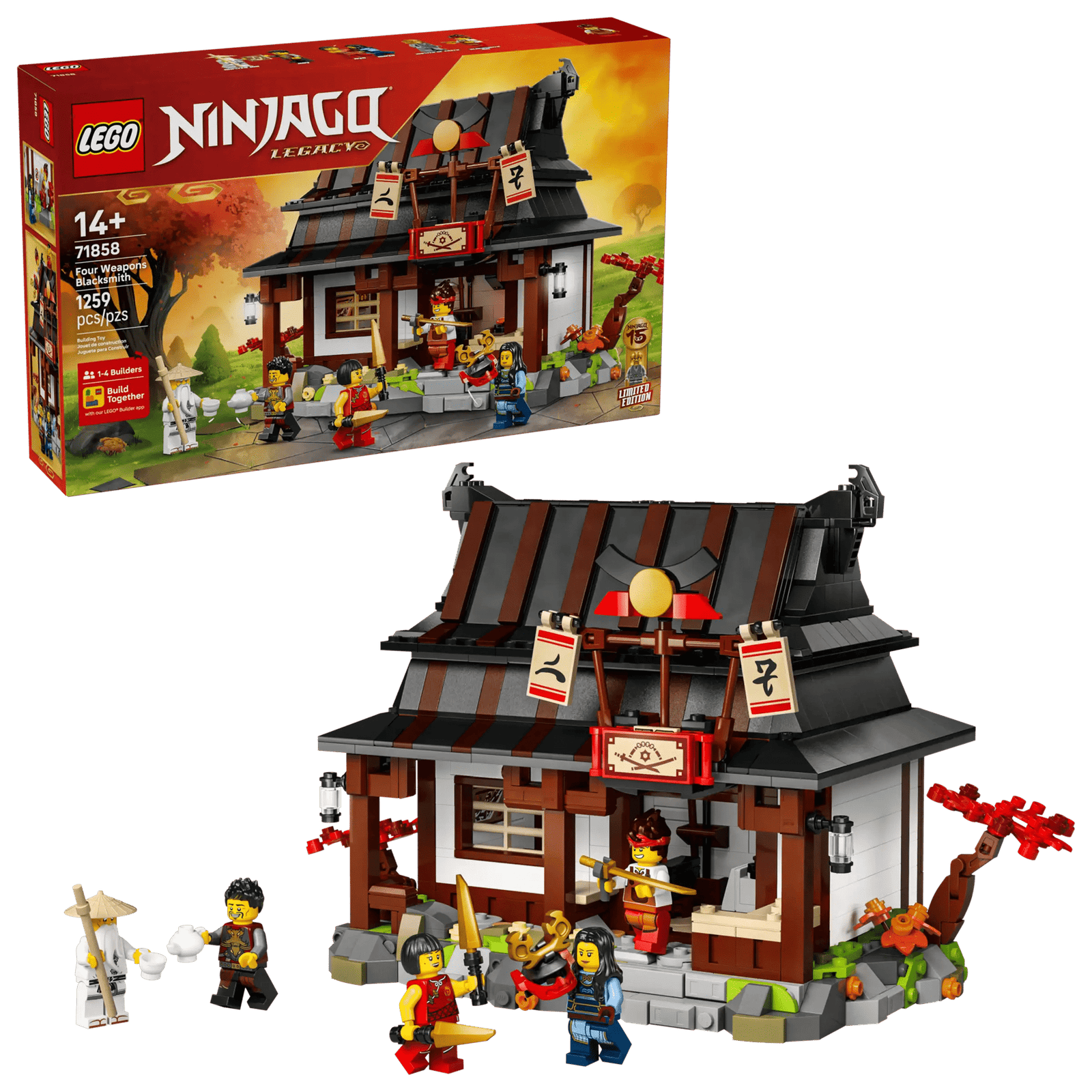 LEGO Ninjago 71858 Neljä Aseseppää – 15-vuotisjuhlamalli