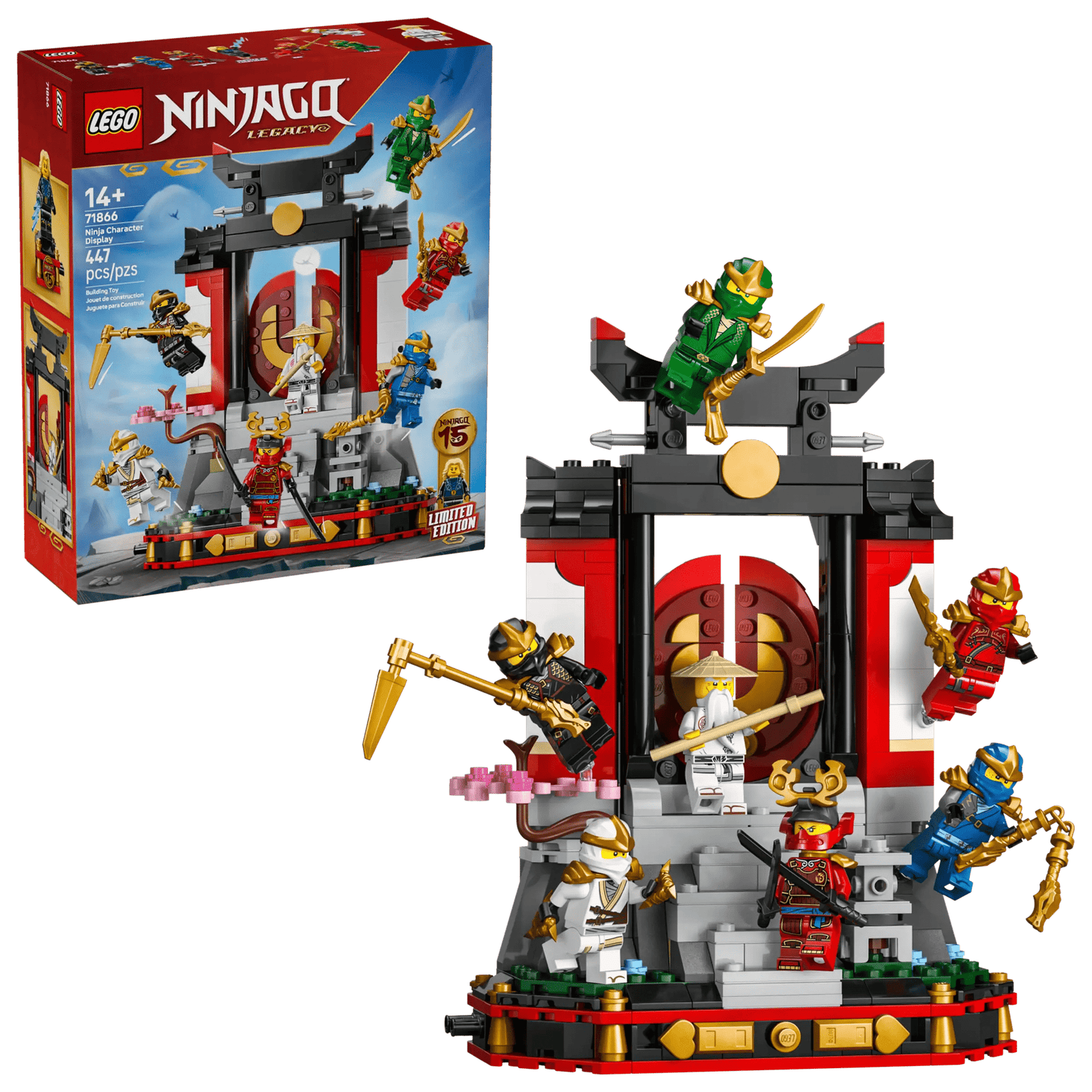 LEGO Ninjago 71866 Ninjahahmokollaasi – 15-vuotisjuhlamalli