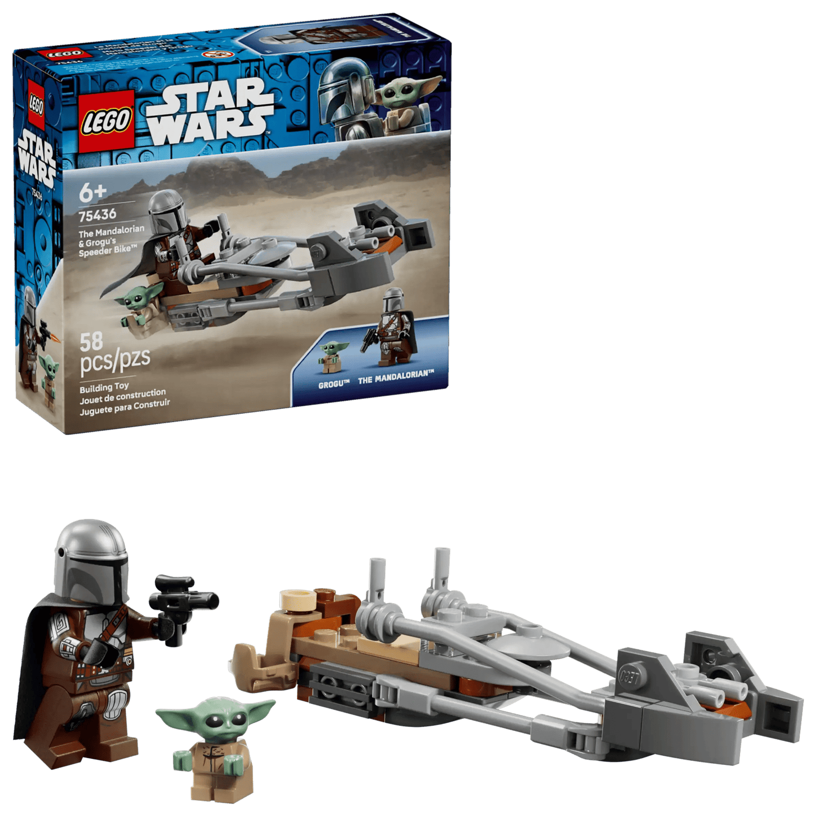 LEGO Star Wars 75436 Mandalorialaisen ja Grogun Kiituripyörä