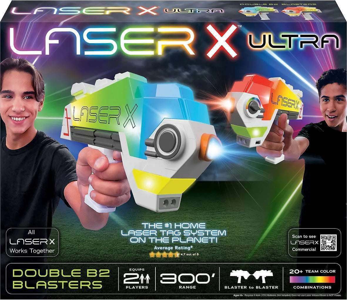 Laser X Ultra Double B2 Blasters Laser Aseet 2kpl