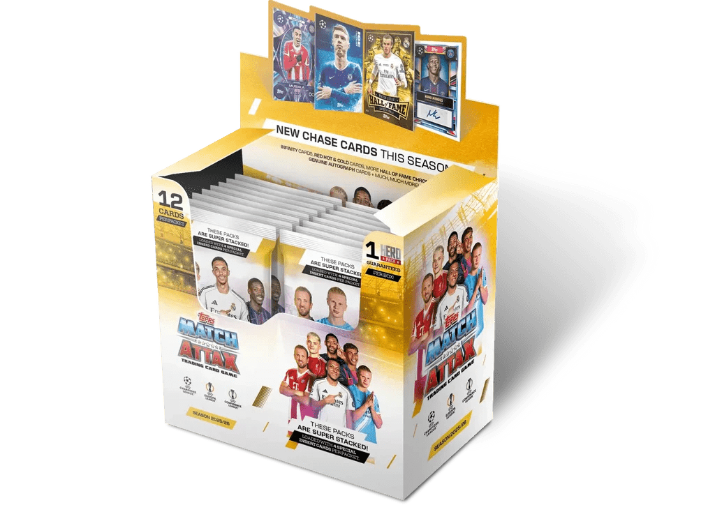Match Attax Mestareiden Liiga 25/26 Jalkapallokortit