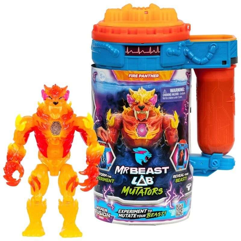 MrBeast Lab Mutator -Toimintahahmo Fire Panther