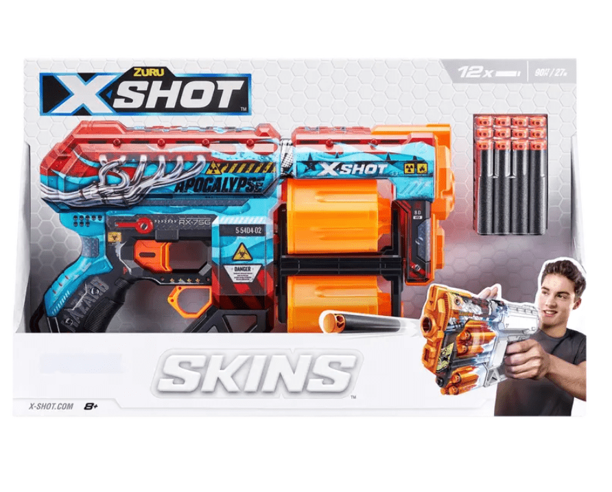 Zuru X-shot SKINS Dread Dart Blaster Vaahtomuoviammusase Lajitelma