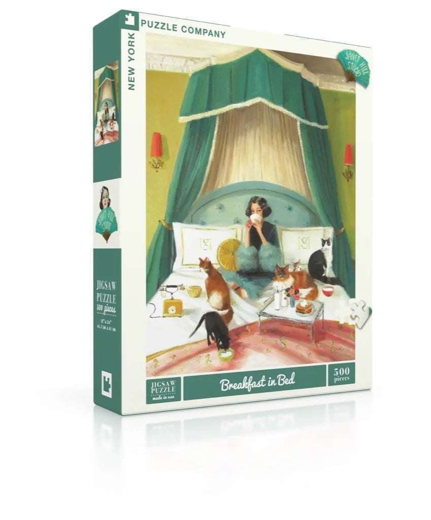 New York Puzzle Company 500 Palan Palapeli Breakfast In Bed