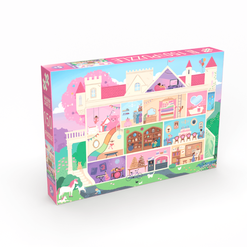 Penny Puzzle Yksisarvislinna 150 XL Palan Palapeli