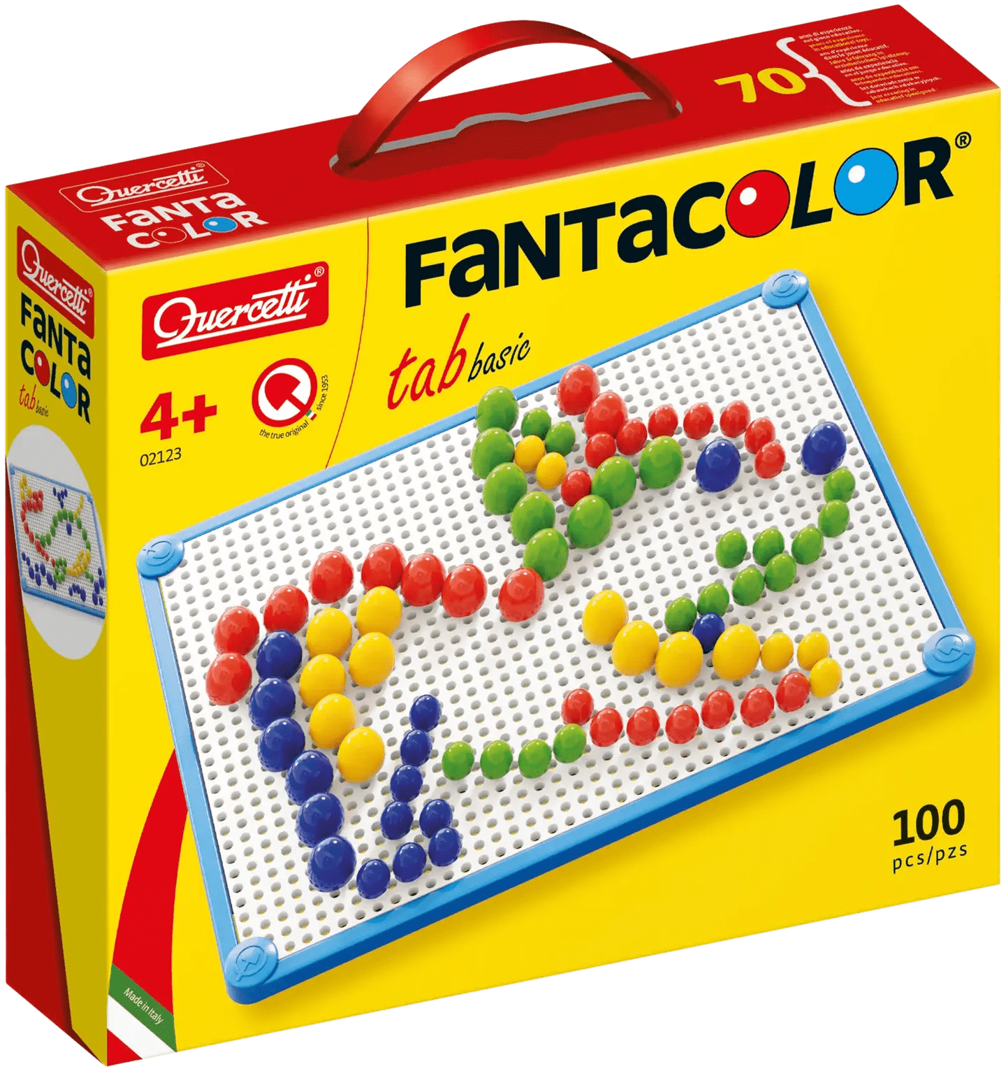 Quercetti Fanta Color Sommittelualusta ja 100 Nuppia
